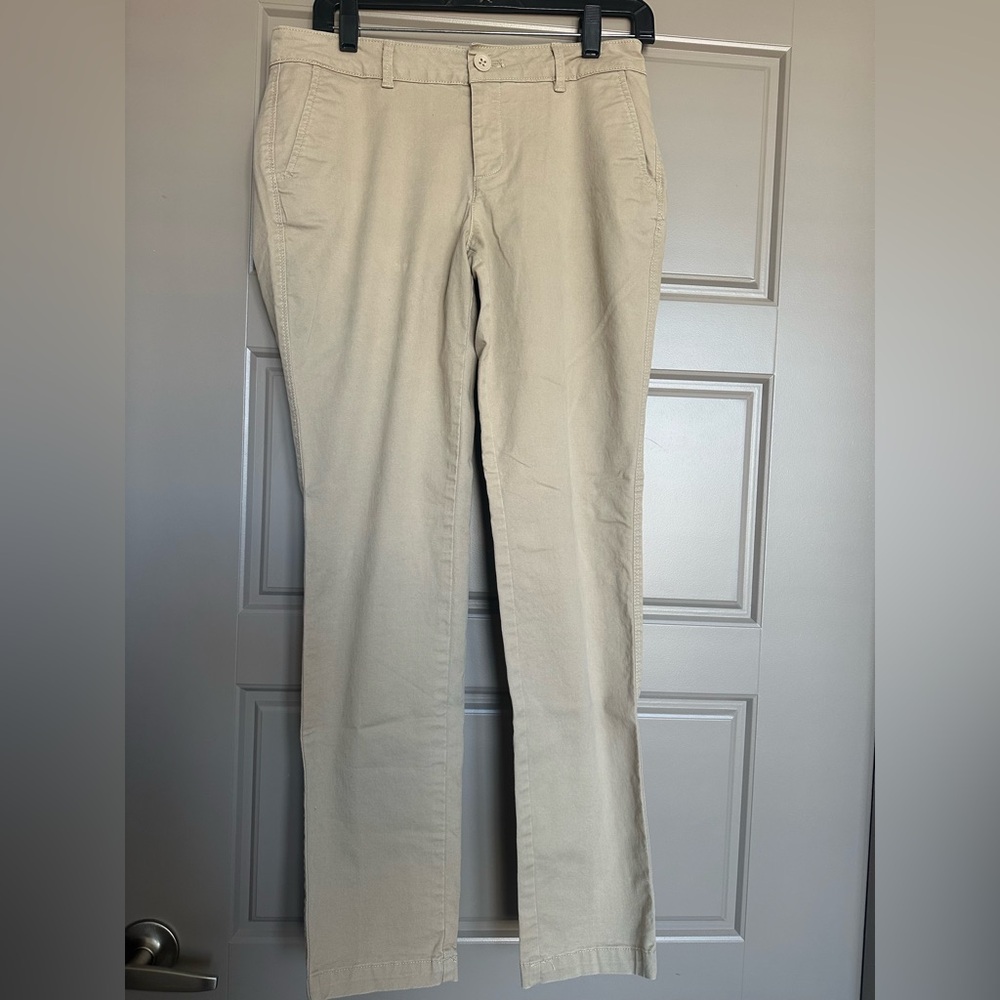 Eddie Bauer Women’s Tan Pants, Size 2, Slim, Boyfriend